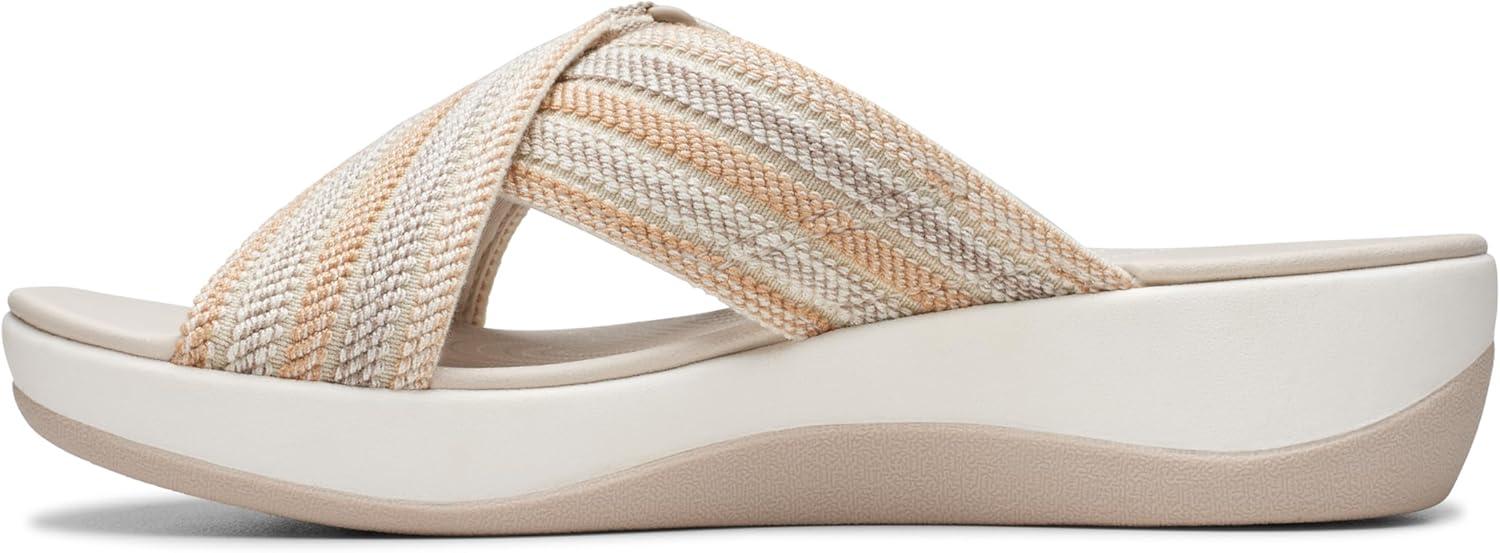 imageClarks womens Arla WaveSlide SandalBeige Combi