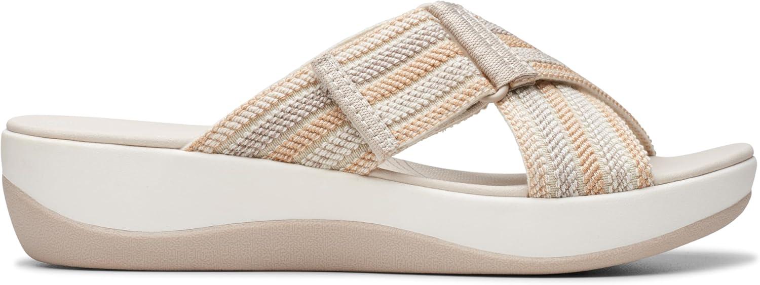 imageClarks womens Arla WaveSlide SandalBeige Combi