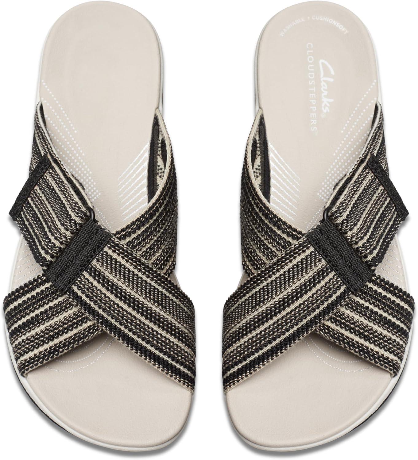 imageClarks womens Arla WaveSlide SandalBlack Combi