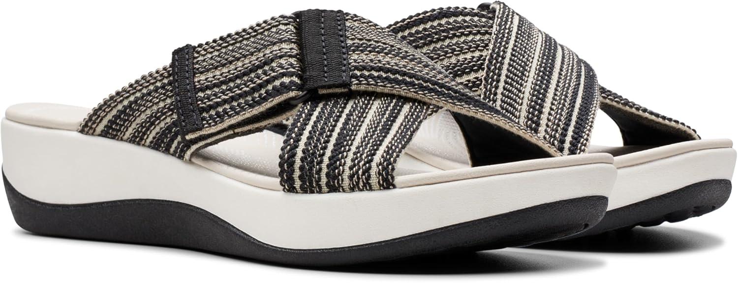 imageClarks womens Arla WaveSlide SandalBlack Combi