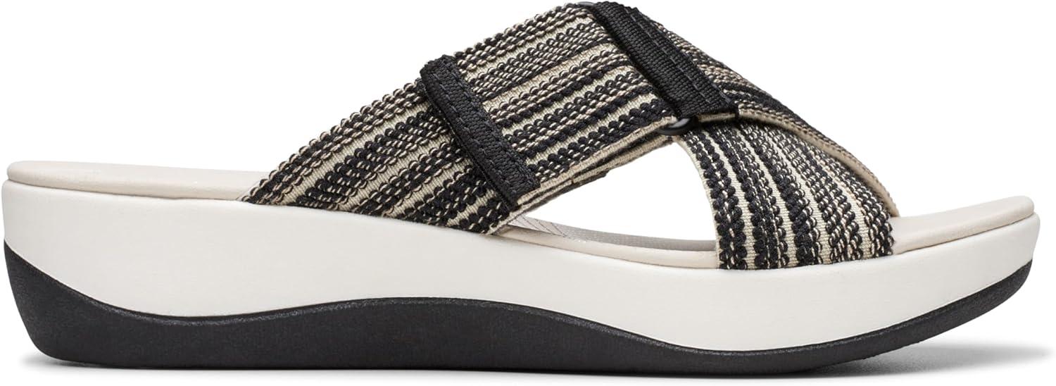 imageClarks womens Arla WaveSlide SandalBlack Combi