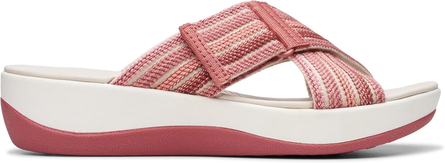 imageClarks womens Arla WaveSlide SandalDusty Rose Combi