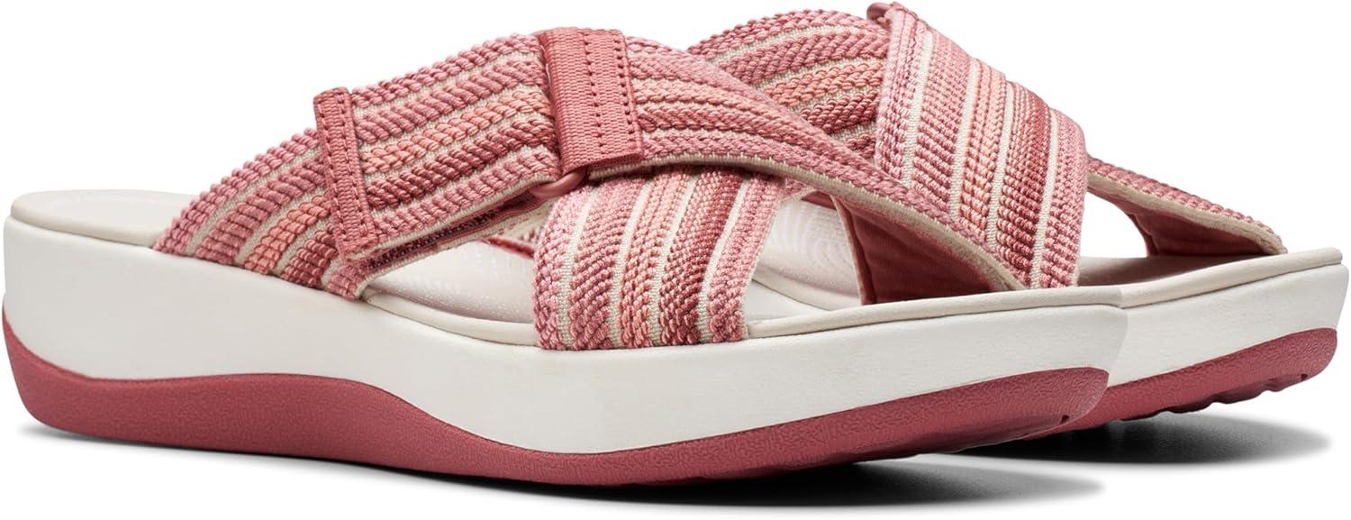 imageClarks womens Arla WaveSlide SandalDusty Rose Combi