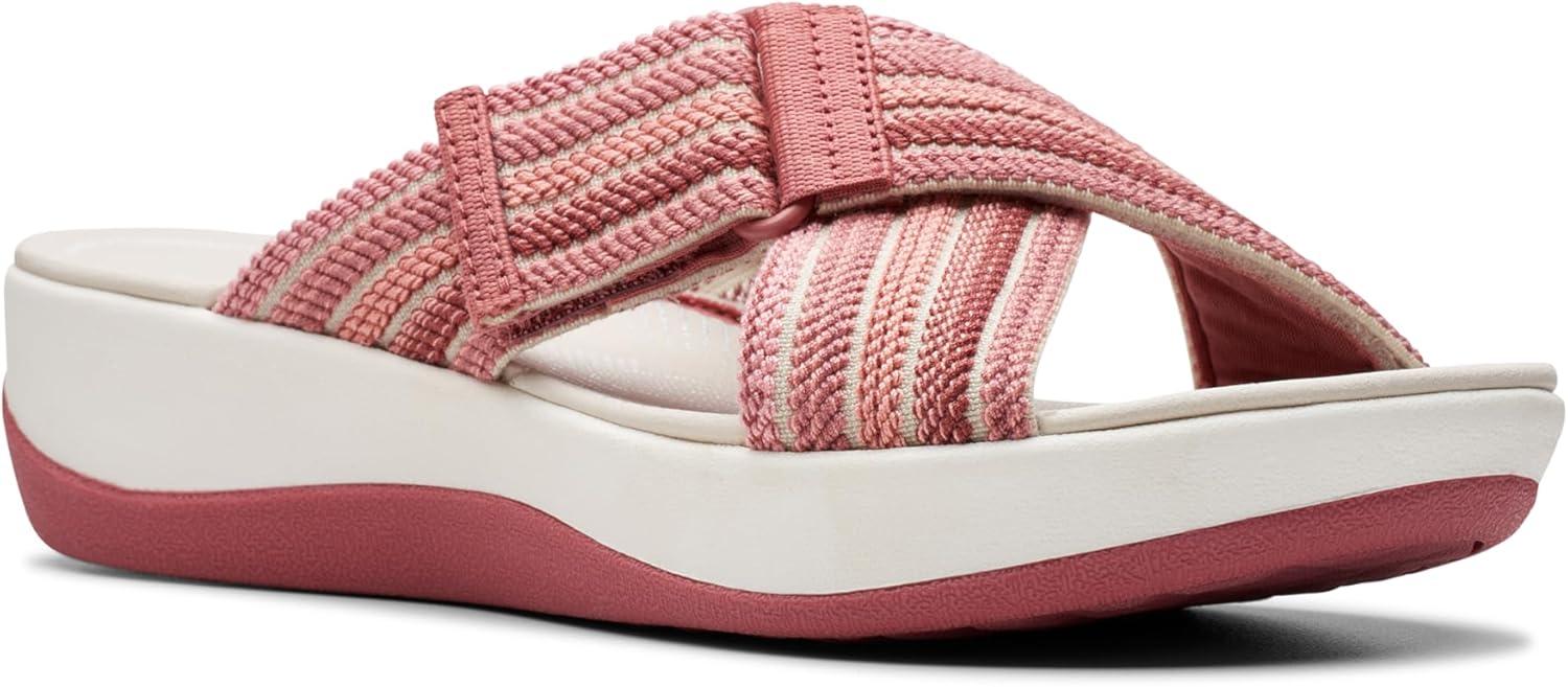 imageClarks womens Arla WaveSlide SandalDusty Rose Combi