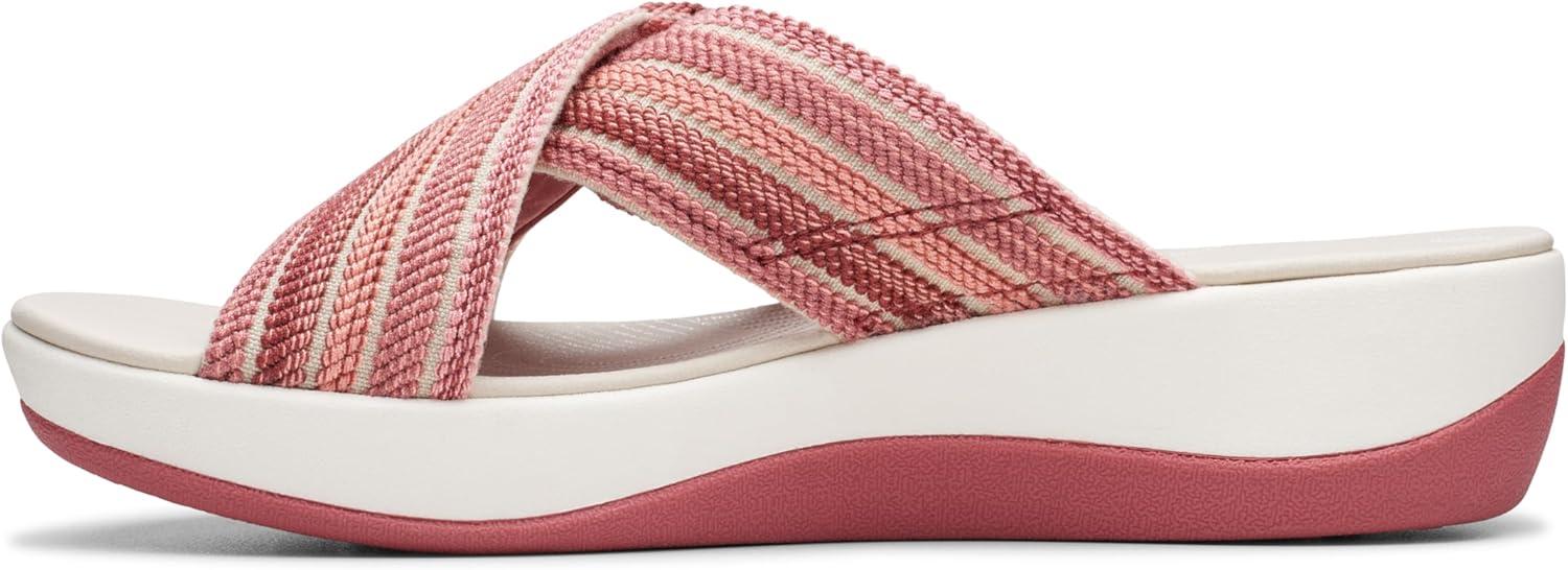 imageClarks womens Arla WaveSlide SandalDusty Rose Combi