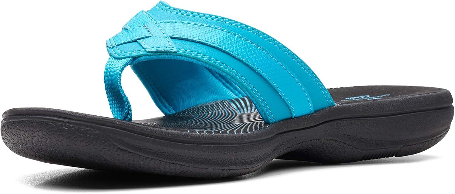 imageClarks womens Breeze SeaAqua SyntheticBlack Sole