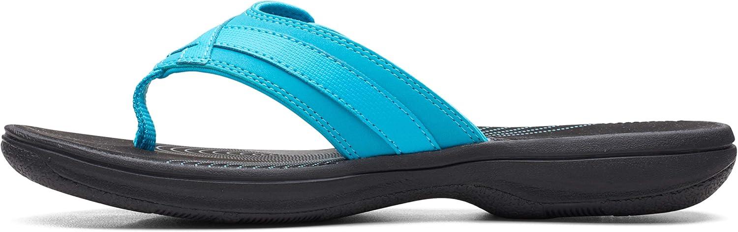 imageClarks womens Breeze SeaAqua SyntheticBlack Sole