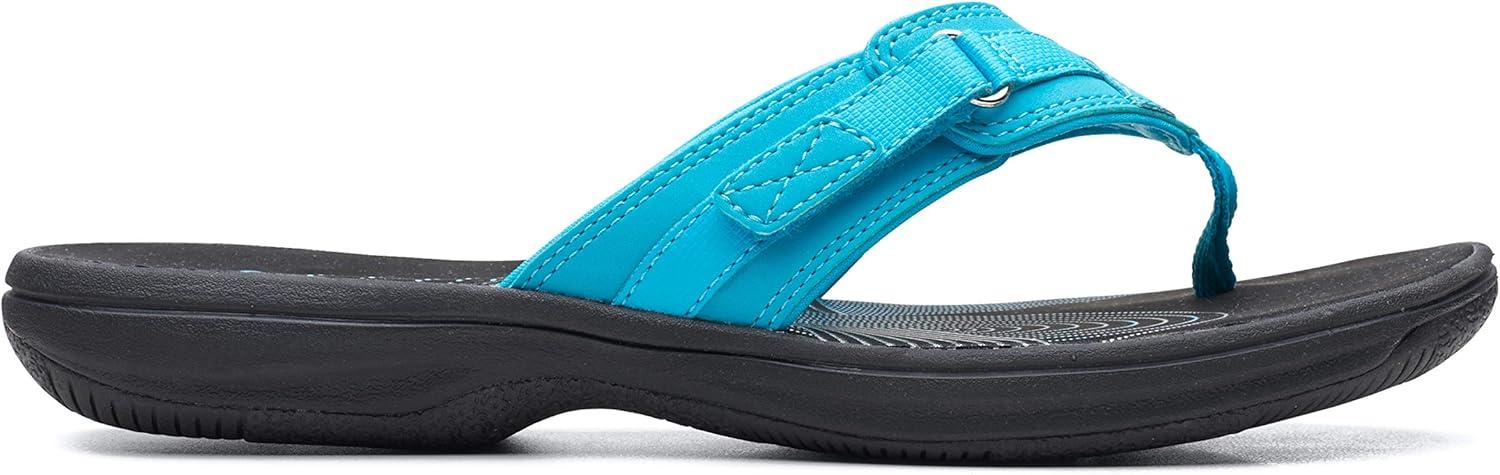 imageClarks womens Breeze SeaAqua SyntheticBlack Sole
