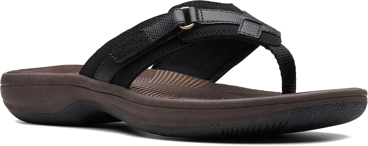 imageClarks womens Breeze SeaBlack SynetheticBrown Sole