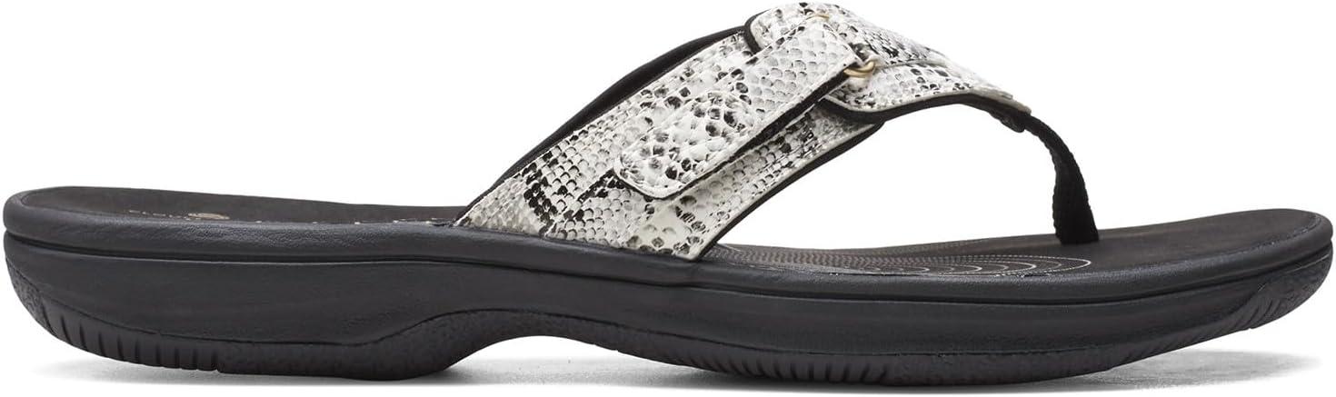 imageClarks womens Breeze SeaBlackWhite Snake Synthetic