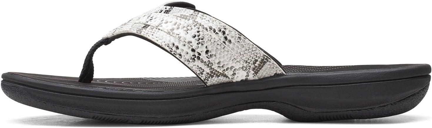 imageClarks womens Breeze SeaBlackWhite Snake Synthetic