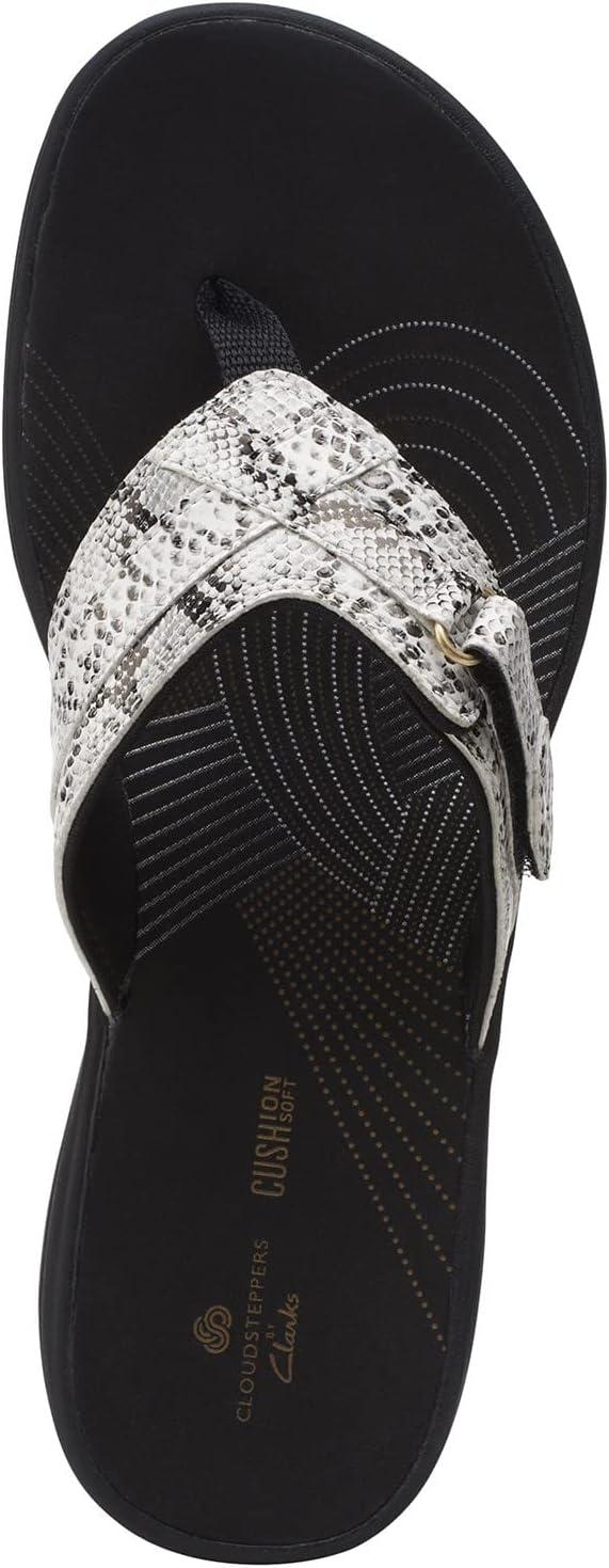imageClarks womens Breeze SeaBlackWhite Snake Synthetic