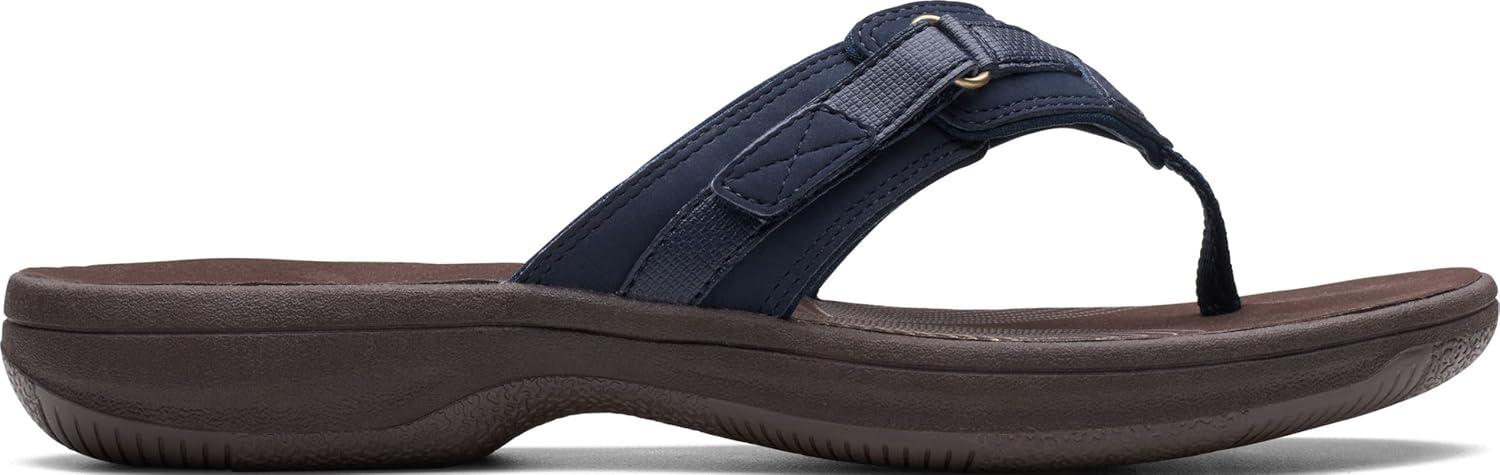 imageClarks womens Breeze SeaNavy SyntheticBrown Sole