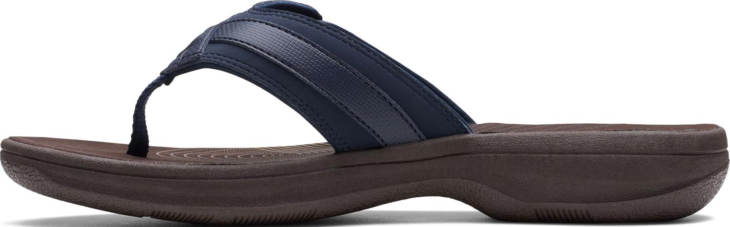 imageClarks womens Breeze SeaNavy SyntheticBrown Sole