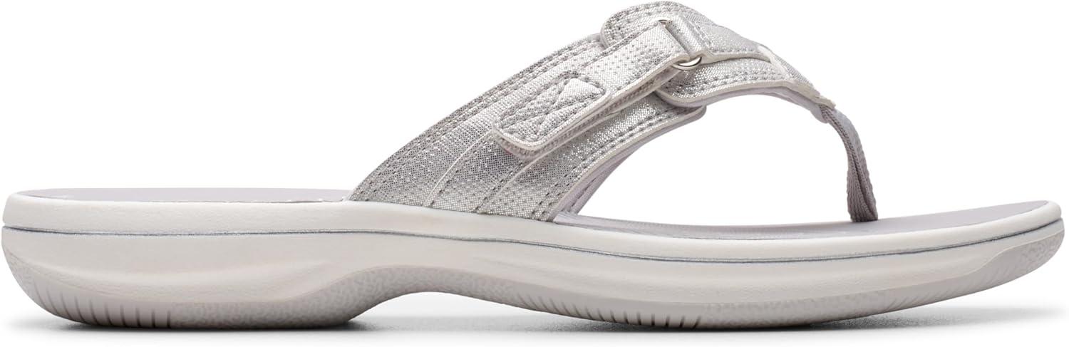imageClarks womens Breeze SeaSilver Metallic