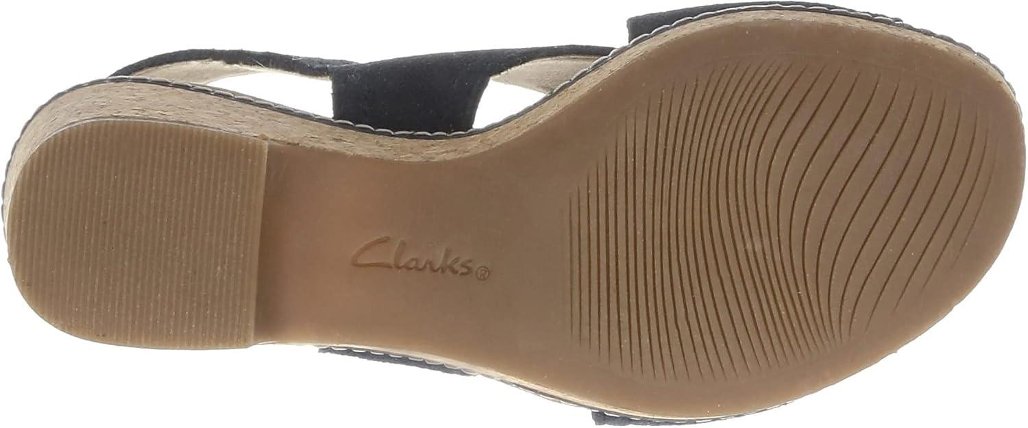 imageClarks womens WedgeWedge SandalNavy