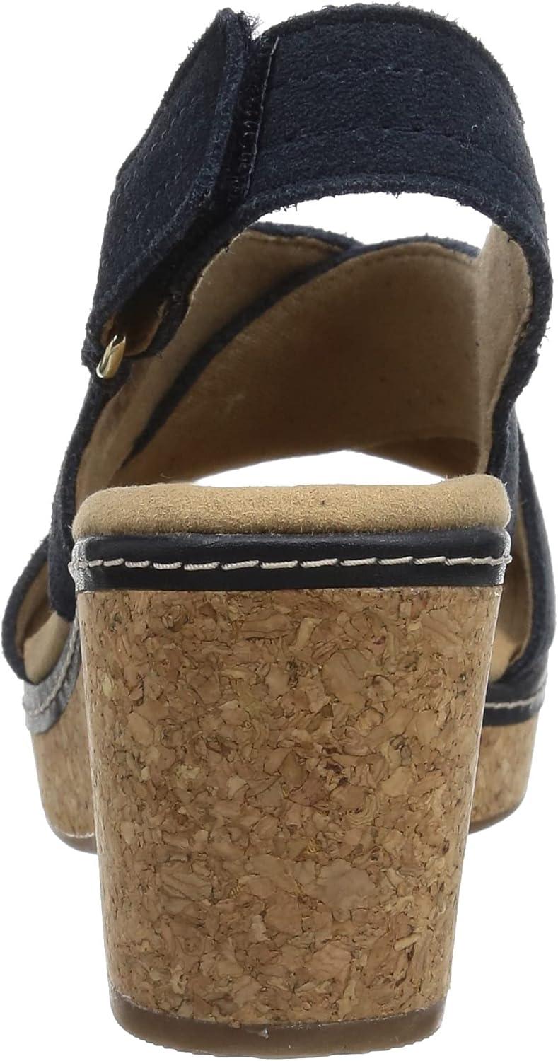 imageClarks womens WedgeWedge SandalNavy