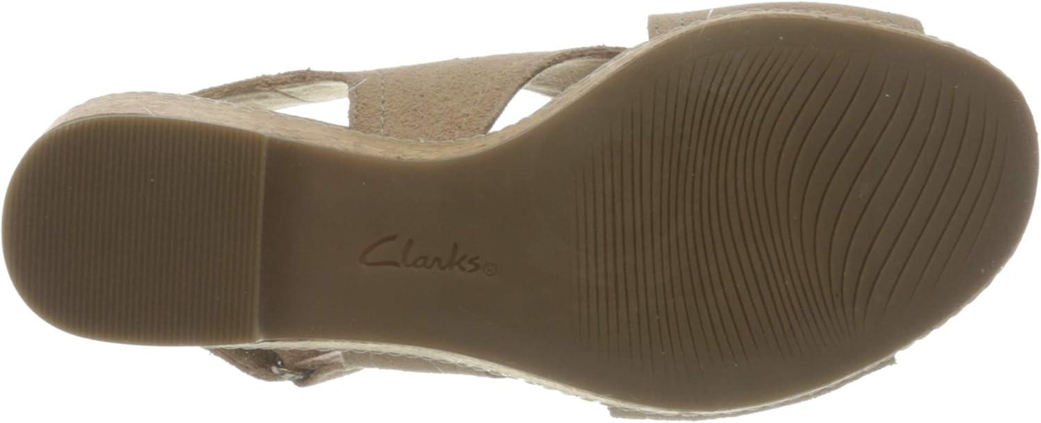 imageClarks womens WedgeWedge SandalSand Leather 010
