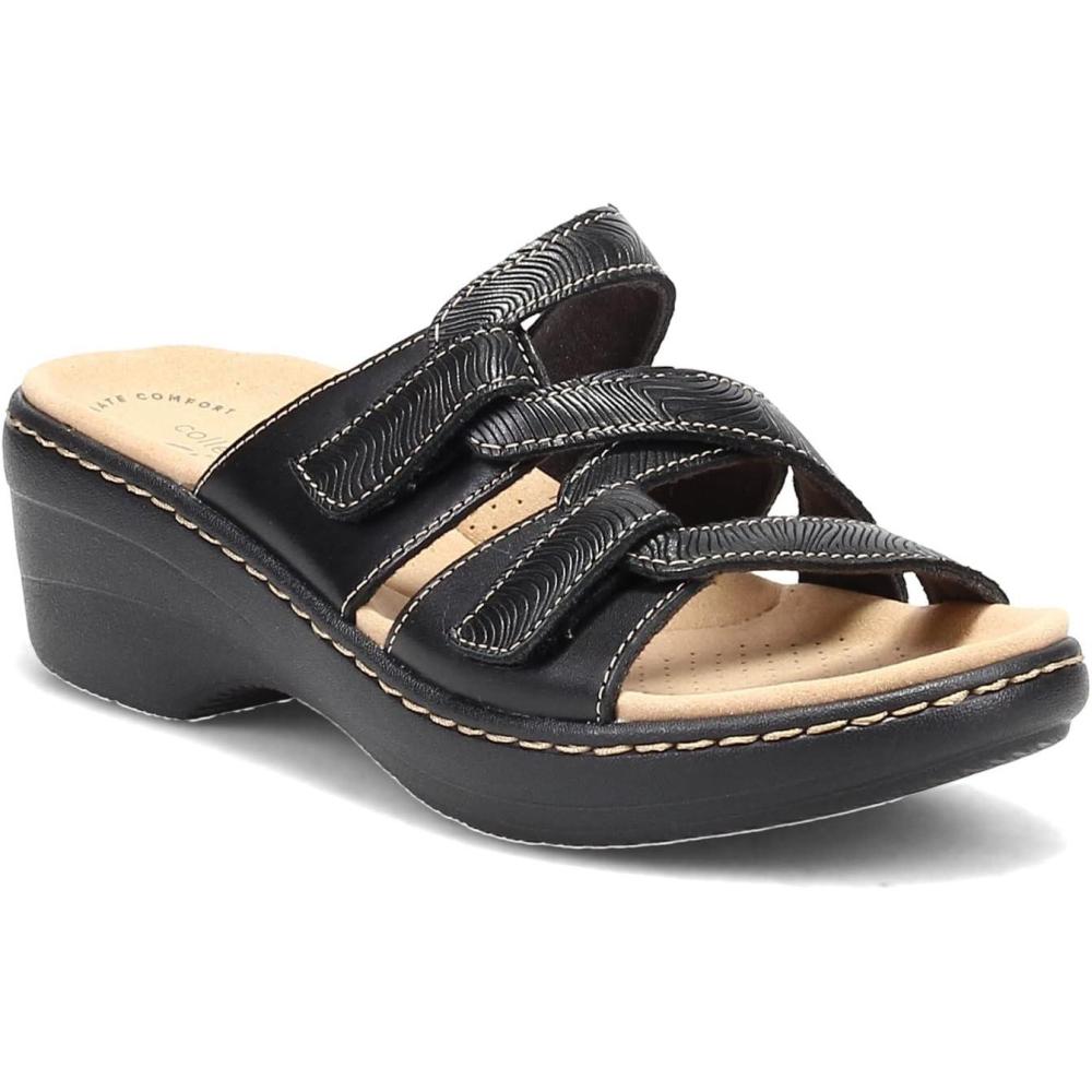 imageClarks Collection Womens Merliah Karli SandalBlack Leather