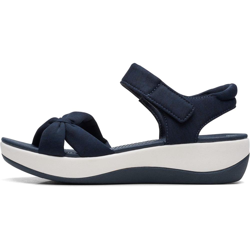 imageClarks Womens Ankle Strap Athletic SandalsNavy Textile