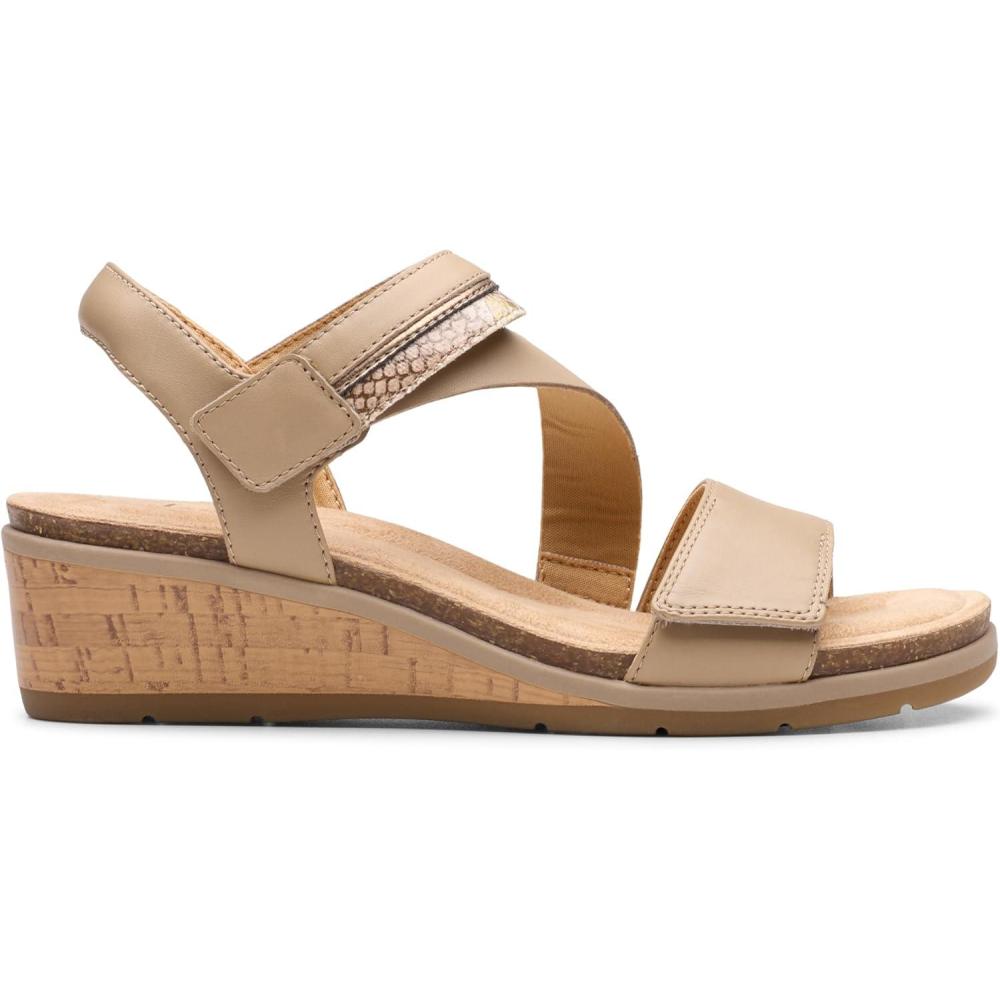 imageClarks Womens Kacha WaveTaupe Leather