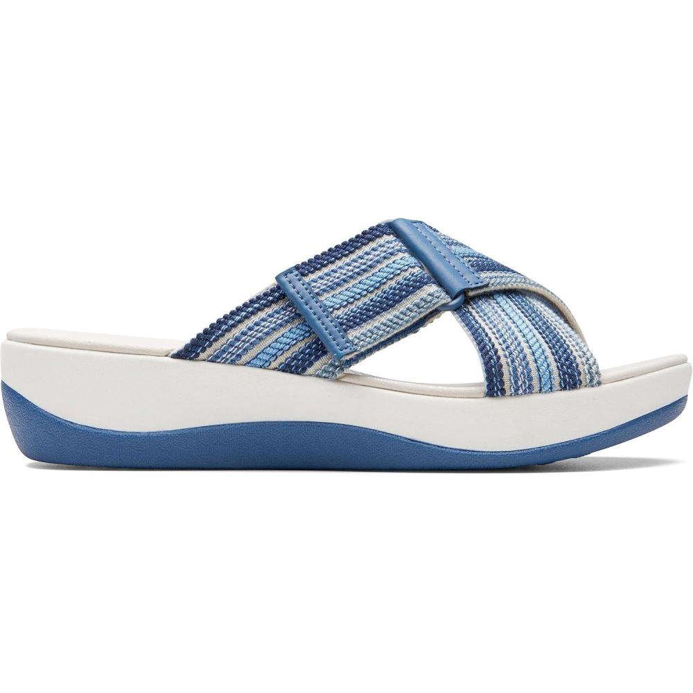 imageClarks womens Arla WaveSlide SandalBlue Combi