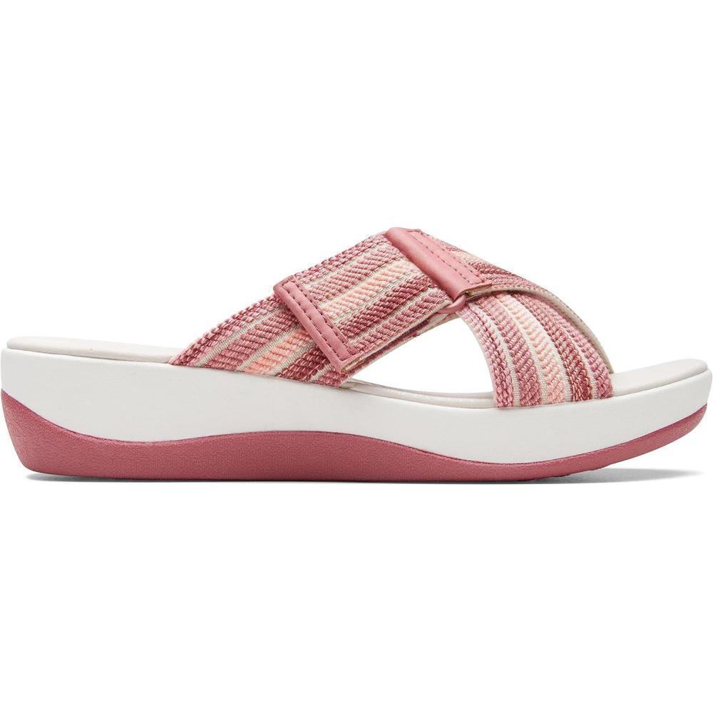 imageClarks womens Arla WaveSlide SandalDusty Rose Combi