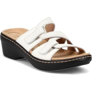 Clarks Collection Women’s Merliah Karli Sandal(White Leather)