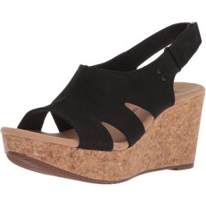 Clarks Womens Annadel BariPlatform(Black Nubuck)