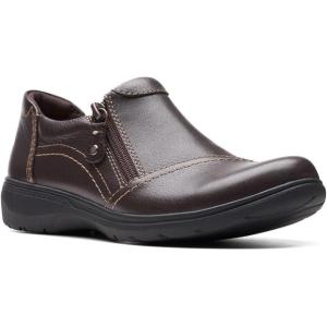 Clarks Women’s Carleigh Ray Oxfords(Dark Brown Leather)
