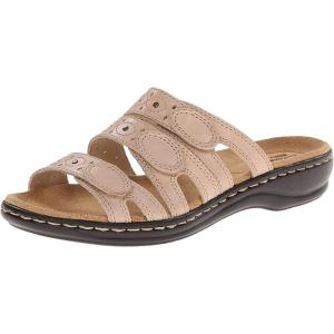 Clarks Women’s Leisa Cacti Q Slide Sandal(Nude Leather)