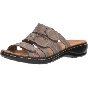 Clarks Women’s Leisa Cacti Q Slide Sandal(Sage Leather)