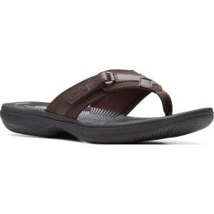 Clarks womens Breeze Sea(Dark Brown)