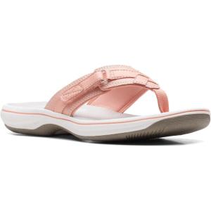 Clarks womens Breeze Sea(Peach Synthetic)