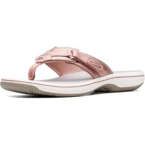 Clarks womens Breeze Sea(Rose Gold Synthetic)