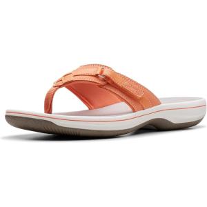 Clarks womens Breeze Sea(Tangerine/Pop Synthetic)