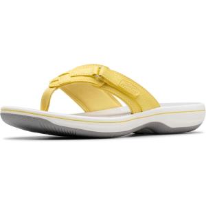 Clarks womens Breeze Sea(Yellow Nubuck)