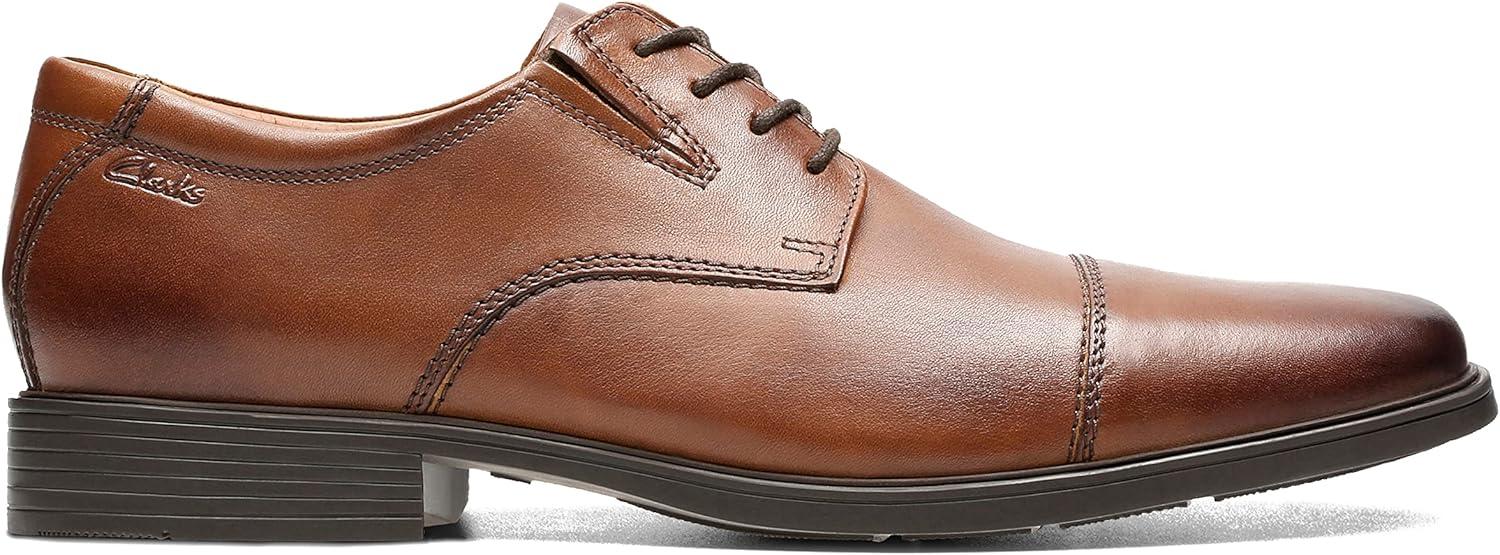 imageClarks Mens Tilden Cap OxfordDark Tan Leather