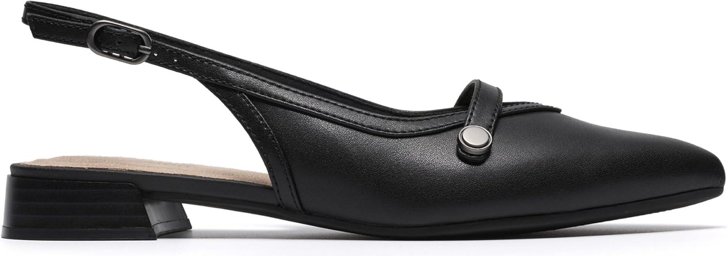 imageClarks Womens Natalyn Sling Ballet FlatBlack Leather