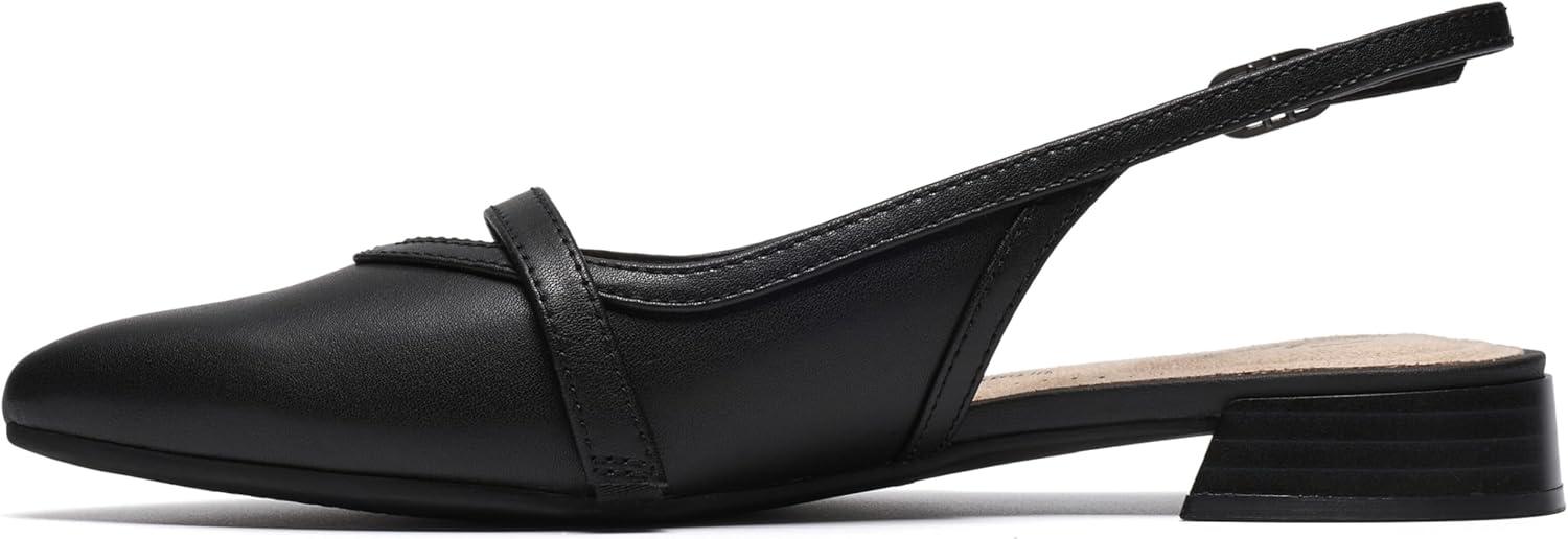 imageClarks Womens Natalyn Sling Ballet FlatBlack Leather