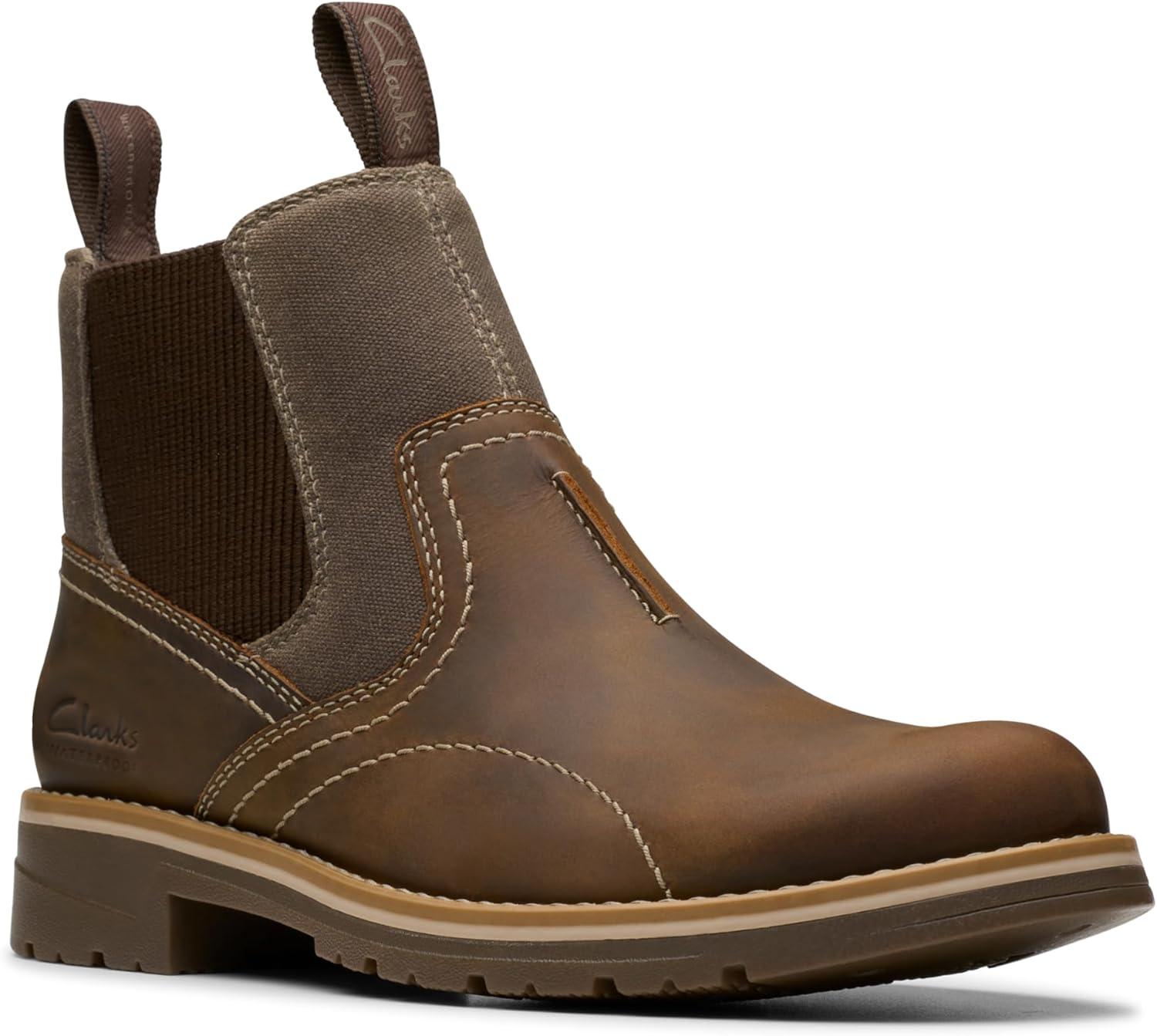 imageClarks mens Morris Easy WaterproofBeeswax Leather