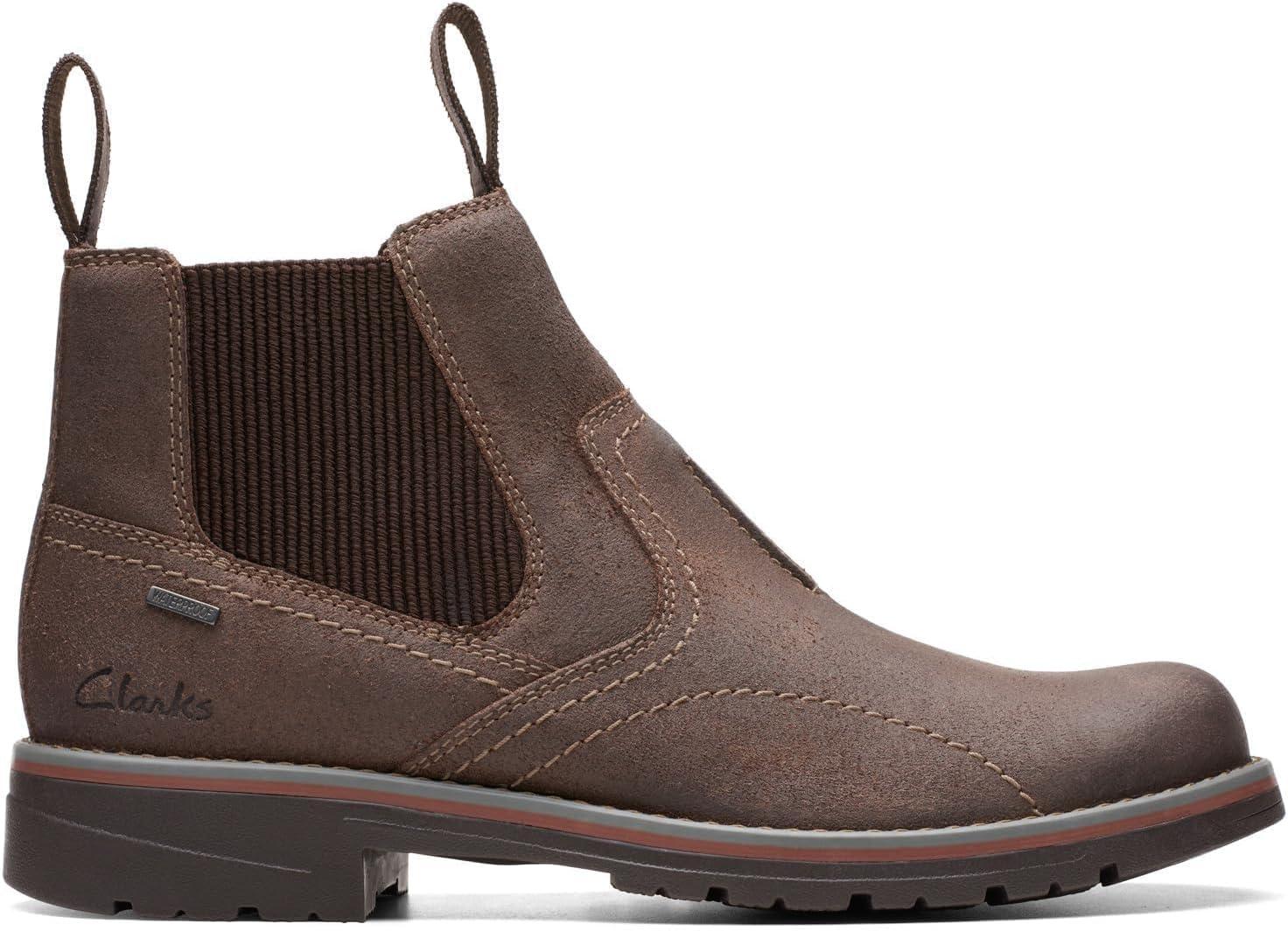 imageClarks mens Morris Easy WaterproofDark Brown Waxy