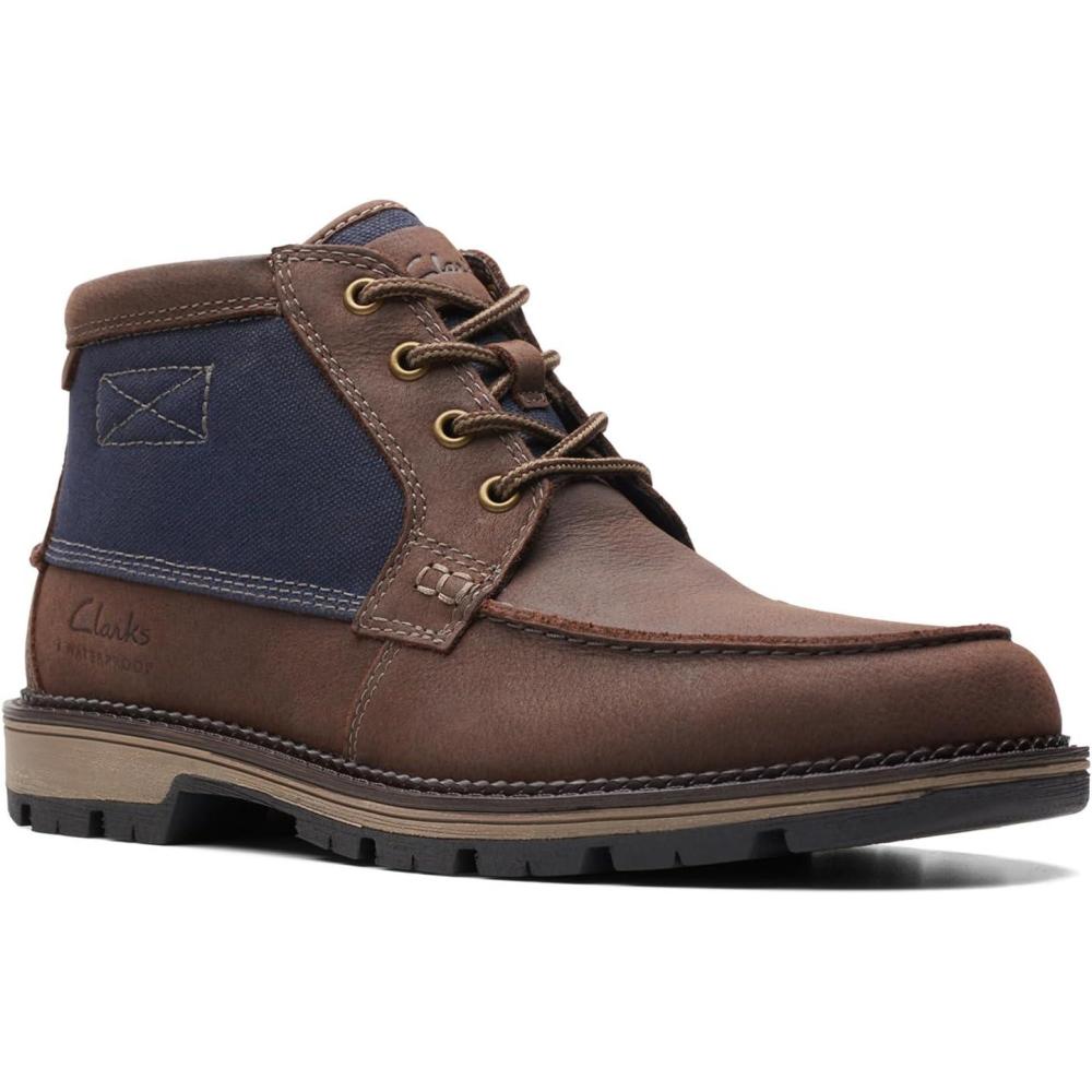 imageClarks Mens Maplewalk MocDark Brown Combi