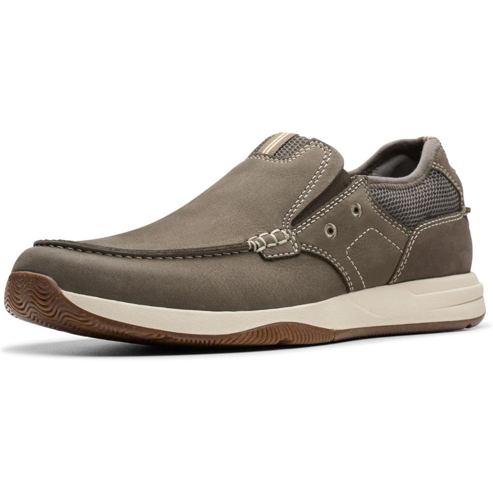 imageClarks Mens Sailview StepTaupe Nubuck