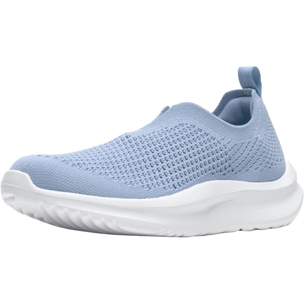 imageClarks Womens Solevana Knit CloudSteppers Walking ShoeLight Blue Textile