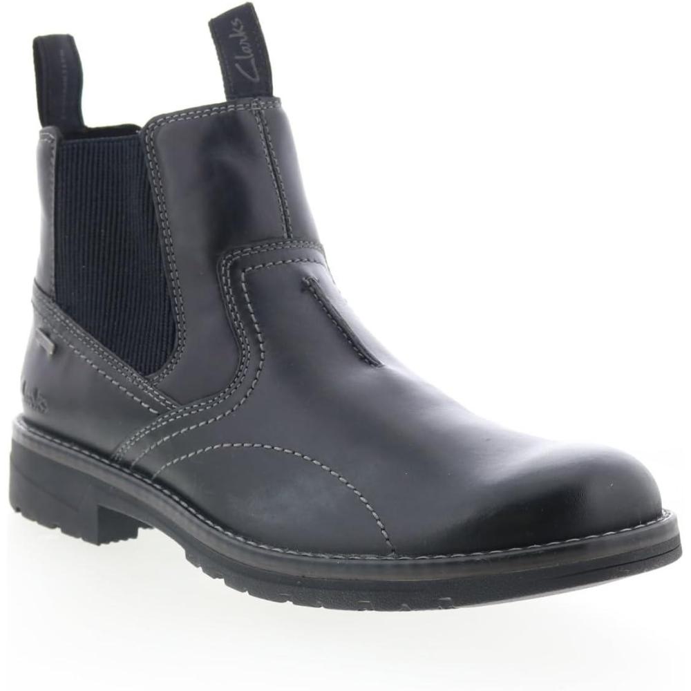 imageClarks mens Morris Easy WaterproofBlack Leather
