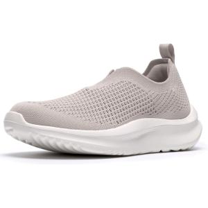 Clarks Women’s Solevana Knit CloudSteppers Walking Shoe(Pale Grey Textile)