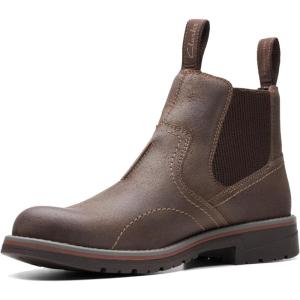 Clarks mens Morris Easy Waterproof(Dark Brown Waxy)