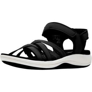 Clarks womens Mira Shore(Black Synthetic)