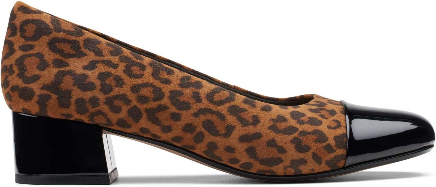 imageClarks Womens Clarks Womens Marilyn Sara Dark Tan Leopard Suede 95wDark Tan Leopard Suede